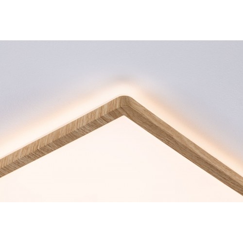 Стельовий світильник ATRIA Wood Backlight 16W 293X293 1600lm 3000K IP44 230V під дерево / пластик - фото 1