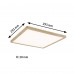 Стельовий світильник ATRIA Wood Backlight 16W 293X293 1600lm 3000K IP44 230V під дерево / пластик - фото 7