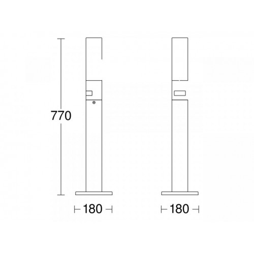Садовий світильник без датчика Steinel GL 65 S LED 8.5W 3000K 575lm IP44 IK03 230V антрацит / алюміній - фото 8