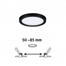 Стельовий світильник VariFit AREO LED 6.5W 500lm 3000K круглий 118mm IP44 230V матовий чорний / пластик
