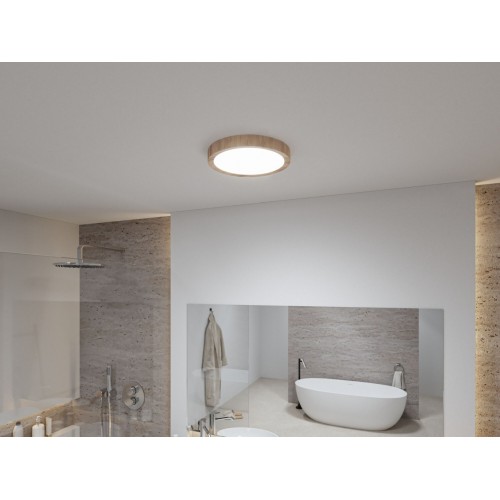 Стельовий світильник для ванної кімнати TEGA LED 22.5W 1200lm 3000/4000/6500K IP44 230V під дерево / пластик фото 3