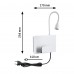 Настінний світильник HALINA LED 2.4W 200lm 2700K USB-C 230V білий матовий/металевий - фото 7