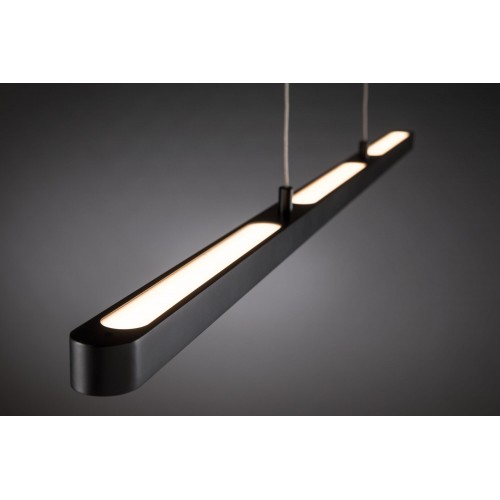 Підвісний світильник LENTO LED DIM SH Zigbee 3x15.5W 3x2100lm 230V матовий чорний / алюміній - фото 1