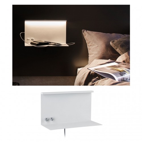 Настінний світильник JARINA LED DIM USB-C 6W 540/200lm 3000K 230V матовий білий / металевий - фото 2 Настінний світильник JARINA LED DIM USB-C 6W 540/200lm 3000K 230V матовий білий / металевий - фото 2