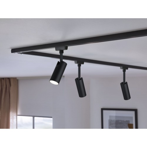 Світлодіодний рейковий прожектор URail TUBO 3-STEP DIM 4W 150lm 4000K 230V матовий чорний/металевий - фото 3