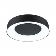 Стельовий світильник CASCA LED 16W 1500lm круглий 300mm 2700/4000/6500K IP44 230V матовий чорний / пластик