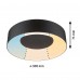 Стельовий світильник CASCA LED 16W 1500lm круглий 300mm 2700/4000/6500K IP44 230V матовий чорний / пластик - фото 6