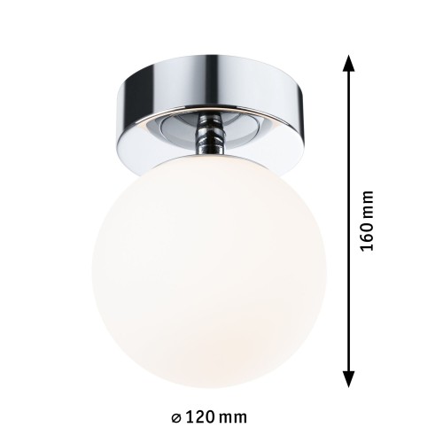 Стельовий світильник для ванної кімнати GOVE LED 5W 400lm 3000K IP44 230V сатинований хром / метал фото 5