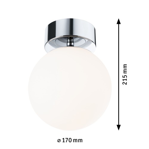 Стельовий світильник для ванної кімнати GOVE LED 9W 900lm 3000K IP44 230V сатинований хром / метал фото 5
