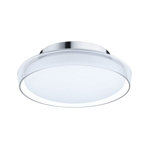 Стельовий світильник LUENA LED 11.5W 600lm круглий 250mm 3000K IP44 230V скло хром/метал - фото 1