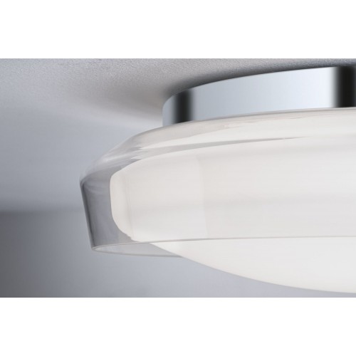 Стельовий світильник LUENA LED 11.5W 600lm круглий 250mm 3000K IP44 230V скло хром/метал - фото 3