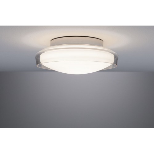 Стельовий світильник LUENA LED 11.5W 600lm круглий 250mm 3000K IP44 230V скло хром/метал - фото 2