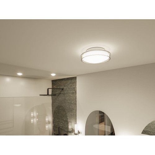 Стельовий світильник LUENA LED 11.5W 600lm круглий 250mm 3000K IP44 230V скло хром/метал - фото 7
