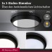 Світлодіодний стельовий світильник MALIK LED DIM 13.5W 280mm 850lm 2700K IP20 230V матовий чорний / пластик