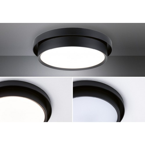 Світлодіодний стельовий світильник MALIK LED DIM 13.5W 280mm 850lm 2700K IP20 230V матовий чорний / пластик фото 2