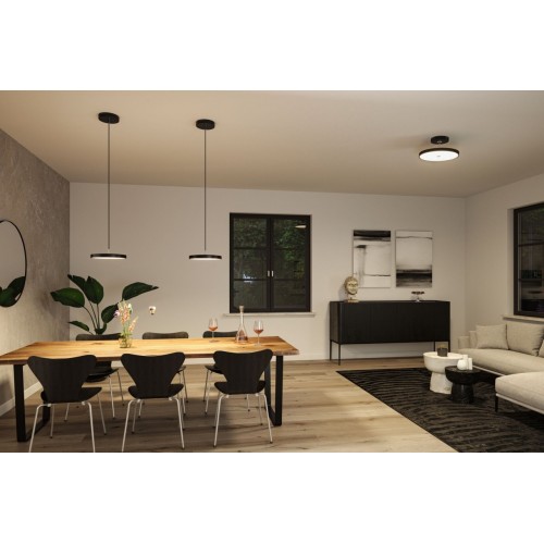 Стельовий світильник HILDOR LED DIM 26.5W 400mm 2100lm 2700K 230V матовий чорний/металевий - фото 4
