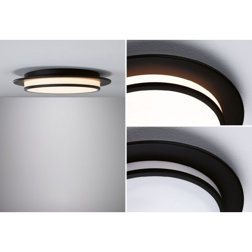 Стельовий світильник EGRON LED 3-STEP DIM 16W 360mm 750lm 2700K 230V матовий чорний / металевий фото 2