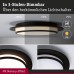 Стельовий світильник EGRON LED 3-STEP DIM 16W 360mm 750lm 2700K 230V матовий чорний / металевий