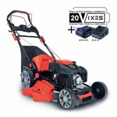 Бензинова газонокосарка Scheppach MS225-56E, електричний стартер + олива + ніж
