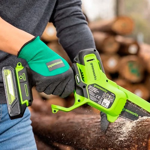 Зарядний пристрій для міні-бензопили Greenworks G24MCS10K2 24 В + комплект акумуляторів 2 Аг фото 3