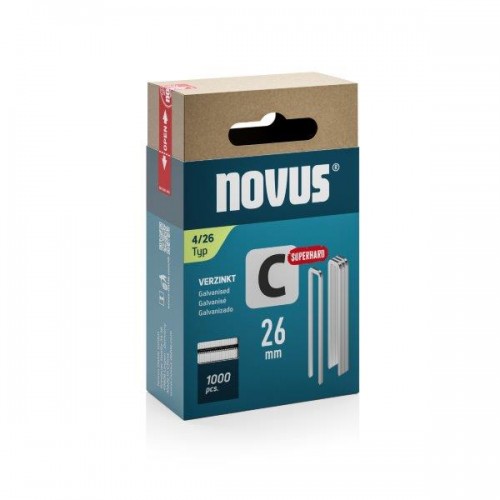Скоби тип C 4/26 NOVUS [1000 шт.]