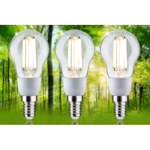 Світлодіодне джерело світла ECO LINE G45 3X2.5W 525lm E14 3000K 230V прозоре / скляне - фото 1