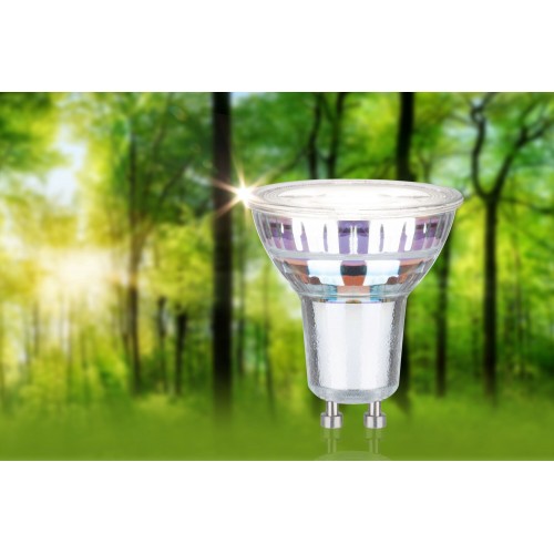 Світлодіодне джерело світла GU10 ECO LINE 2.5W 450lm 4000K 230V срібло / скло - фото 3