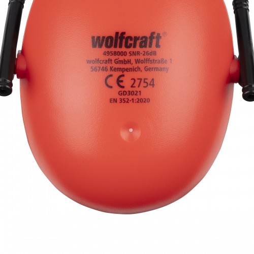 Вушні захисні накладки Wolfcraft - компактні, 26 дБ фото 4