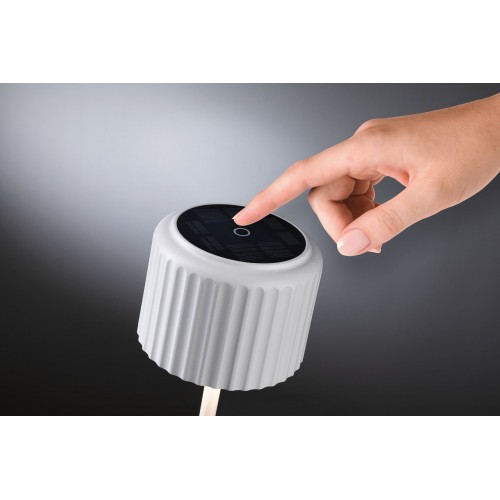 Сонячна настільна лампа ELSE LED DIM USB-C 3.7W 250lm 2700K IP44 Біла / Алюміній фото 5