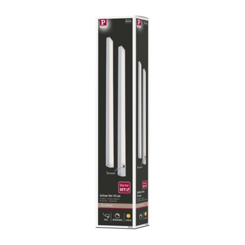 Комплект світильників під шафи SET LINE DIM PIR 2x4W 2x350lm 350mm 30000K 230V/24V матовий хром / алюміній фото 6