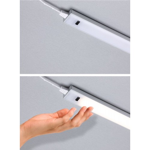 Комплект світильників під шафи SET LINE DIM PIR 2x4W 2x350lm 350mm 30000K 230V/24V матовий хром / алюміній фото 3