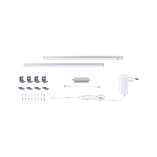 Комплект світильників під шафи SET LINE DIM PIR 2x4W 2x350lm 350mm 30000K 230V/24V матовий хром / алюміній фото 4