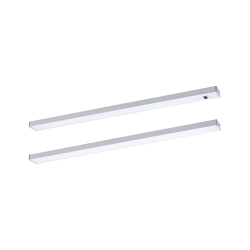Комплект світильників під шафи SET LINE DIM PIR 2x4W 2x350lm 350mm 30000K 230V/24V матовий хром / алюміній фото 1