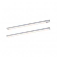 Комплект світильників під шафи SET LINE DIM PIR 2x4W 2x350lm 350mm 30000K 230V/24V матовий хром / алюміній