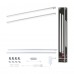 Комплект світильників під шафи SET LINE DIM PIR 2x6W 2x500lm 550mm 3000K 230V/24V матовий хром / алюміній