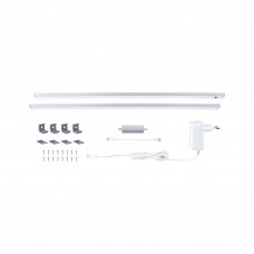 Комплект світильників під шафи SET LINE DIM PIR 2x6W 2x500lm 550mm 3000K 230V/24V матовий хром / алюміній