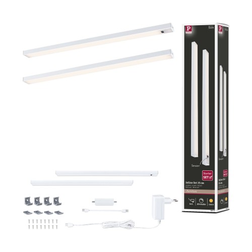 Комплект світильників під шафи SET LINE DIM PIR 2x4W 2x350lm 350mm 3000K 230V/24V матовий білий / алюміній фото 6