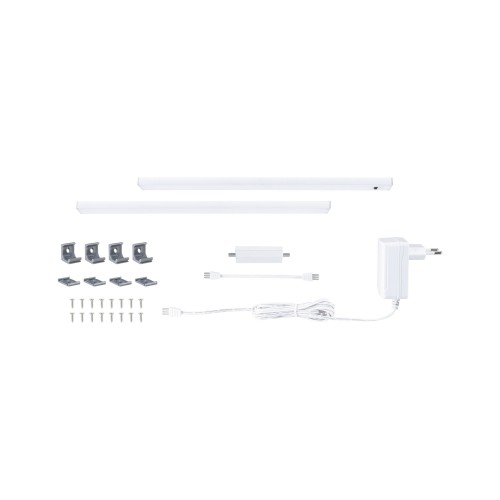 Комплект світильників під шафи SET LINE DIM PIR 2x4W 2x350lm 350mm 3000K 230V/24V матовий білий / алюміній фото 8