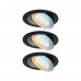 Світильник AUMUS LED 3-STEP DIM 3X5W 700lm 105mm 2700K-6500K IP20 230V матовий чорний / алюмінієвий вбудований комплект