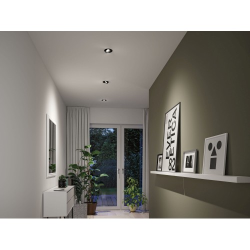 Світильник AUMUS LED 3-STEP DIM 3X5W 700lm 105mm 2700K-6500K IP20 230V матовий чорний / алюмінієвий вбудований комплект фото 9