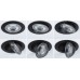 Світильник AUMUS LED 3-STEP DIM 3X5W 700lm 105mm 2700K-6500K IP20 230V матовий чорний / алюмінієвий вбудований комплект