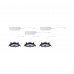 Світильник AUMUS LED 3-STEP DIM 3X5W 700lm 105mm 2700K-6500K IP20 230V матовий чорний / алюмінієвий вбудований комплект