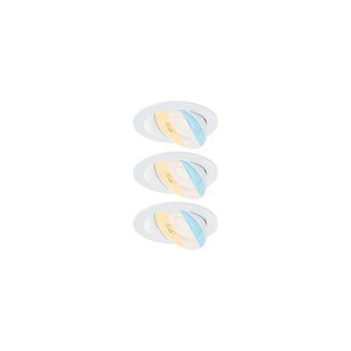 Світильник AUMUS LED 3-STEP DIM 3X5W 700lm 105mm 2700K-6500K IP20 230V білий/алюмінієвий вбудований - фото 1