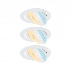 Світильник AUMUS LED 3-STEP DIM 3X5W 700lm 105mm 2700K-6500K IP20 230V білий/алюмінієвий вбудований
