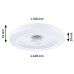 Стельовий світильник VOLEA 25W DIM 400MM 2900lm 3000K IP44 230V білий / срібний / пластик