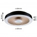 Стельовий світильник VOLEA 18W DIM 320MM 2120lm 3000K IP44 230V чорний / золотий / пластик