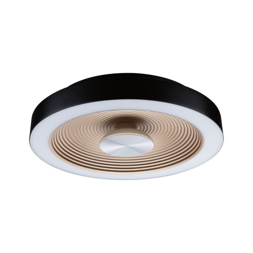 Стельовий світильник VOLEA 18W DIM 320MM 2120lm 3000K IP44 230V чорний / золотий / пластик фото 1