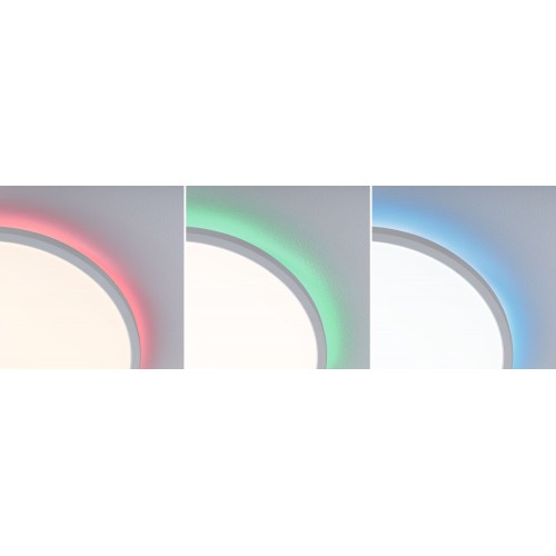 Світлодіодний стельовий світильник ATRIA SHINE з підсвічуванням RGB+W 32 Вт 2700 лм круглий, 400 мм, 3000K-6500K 230 В, білий/пластик - фото 5