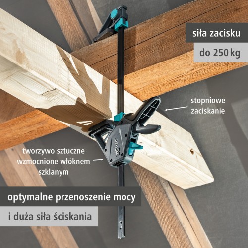 Одноручний затискач 700 мм PRO MAX wolfcraft - фото 4