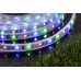 Сонячна світлодіодна стрічка для вулиці 5 м 3,2 Вт DIM RGB 22 лм/м сутінковий датчик 5 В пульт дистанційного керування IP44 чорна/пластикова - фото 13